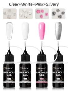 10G/3D Gel para Unhas - Gel de Modelagem de Arte de Unhas, Adequado para Design de Unhas DIY Arte de Unhas para Outono Inverno Verão Primavera, Usado para Pintura, Moldagem, Escultura e Decoração de Unhas de Halloween - Multicolorido - Visão 31
