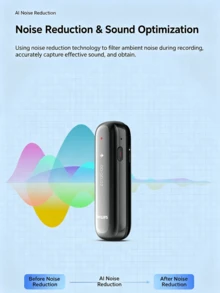 PHILIPS VTR5170 Voice Recorder HD Noise Reduction Speech-To-Text One-Key Portable Professional Noise Canceling - View 4