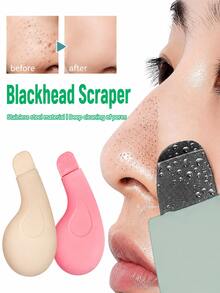 3/2/1pc Manual Blackhead Remover, Blackhead Cleaning Tool, Blackhead Scraper, Deep Pore Cleansing Scraper, Blackhead Extractor, Skin Cleaning Tool, Beauty Care, Salon Grade Use, Manual Pore Cleaner - Multicolor - View 5