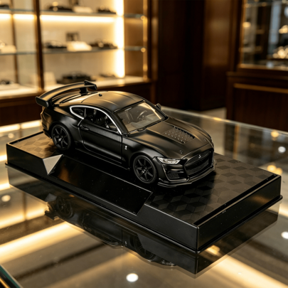 RMZ CITY 1:36 Modello di auto in metallo pressofuso Shelby GT500 con licenza, auto sportiva statica in lega di zinco con base espositiva, decorazione da collezione altamente dettagliata per appassionati di auto adulti dai 14 anni in su