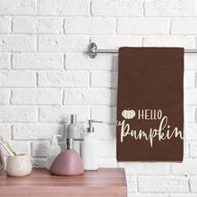 2件裝復古深棕色 Hello Pumpkin 白色南瓜圖案廚房毛巾，40*60cm 柔軟微纖維茶巾，適用於居家廚房、餐廳、戶外露營、桌面清潔、洗碗布、手巾配件，節日禮物 - 彩色 - 查看 9
