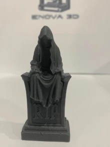 Grim Reaper Graveyard Terrarium Decor, Gothic Reptile & Amphibian Tank Ornament, Aquarium Decoration, Halloween Habitat Accessories - View 1