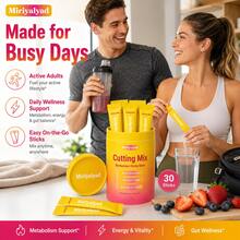 3 PCS Cutting Drink Mix -I Strawberry Acai Flavor - 30 Servings, Dietary Supplement, For Women And Men - 3 PCS - View 4