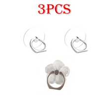 6pcs/5pcs/4pcs/3pcs/2pcs Dudukan Ponsel Transparan Kartun Lipat dengan Cincin Penahan, Bentuk Hewan, Bulat, Bunga - beraneka warna - View 58