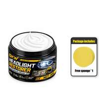 GKW Car Headlight Restoration Paste, Yellowing & Oxidation Removal Polishing Compound, Headlight Lens Scratch Repair & Cleaning Agent - 50g+Sponge - View 8