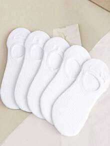 Women's Invisible Socks Suitable For Daily Wear - White - View 1