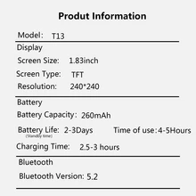 Reloj inteligente unisex con funciones de notificación, reproducción de música y respuesta a llamadas - Multicolor - Ver 7