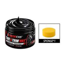 Tire Plastic Leather Polishing Wax, Multi-Surface Repair And Gloss Restoration Car Care Agent - 1pc+sponge - View 10