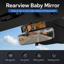 Car Rear Seat Observation Mirror, Helps Reduce Blind Spots, Compatible With Sedans And SUVs - A - View 5