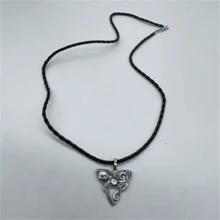1pc Bohemian Vintage Celtic Knot Fox Pendant Necklace, Women's Fashion Personalized Jewelry Accessory Gift - Antique Silver - View 5
