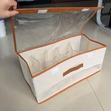 【手提包收納袋】專為節省空間與整理物品設計的收納盒，附蓋手提包款，適合租屋處、宿舍與居家使用，可用作衣櫥內的手提包收納架或床底收納 - 彩色 - 查看 8
