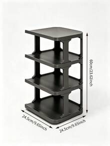 4‑Tier Narrow Shoe Rack‑Vertical Stackable Shoe Storage Organizer, Easy To Assemble, Space‑Saving Corner Shoe Shelf, Suitable For Entryway, Hallway, Bedroom And Dormitory - Multiple Specifications - View 13