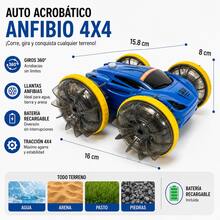 Remote-Controlled Amphibious Vehicle For Children: 2.4 GHz, 100-Meter Remote Control Range, Rechargeable Battery, Durable ABS Structure, Waterproof Design, Off-Road Tires, 35 Minutes Of Autonomy. - Mint Green - View 1