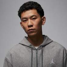 NIKE JORDAN Men's Versatile Knit Casual Sports Lightweight Comfortable Jacket FV7292-091 - Light Grey - View 2