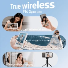 Vlog Selfie Monitor Screen Compatible With IPhone And Android Rear Camera, Wireless Transmission, 3.97-Inch Screen, Suitable For Social Media Platform Live Streaming, Vlog Kit, Magnetic Case, Vlog Screen - With Remote Control - View 2