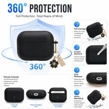 Minimalist Matte Transparent Soft Shell Earphone Protective Case, Compatible With AirPods 3rd Generation, Pro, Apple Wireless Bluetooth Earphones Protective Case 1/2 - Black - View 6