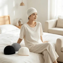 1 buah Topi Tidur Jaring Tipis, Penutup Kepala Rumah Elastis Bernapas, Unisex - MultiWarna - View 2