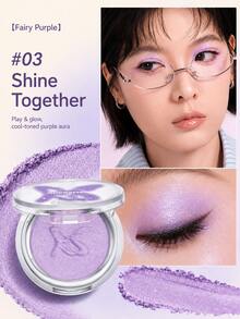 ROCK SWEET Solid Color Multi-Purpose Eyeshadow, Long-Lasting Film-Forming, Natural Color Payoff, Glossy Finish - 03#Cool Fairy Purple - View 2