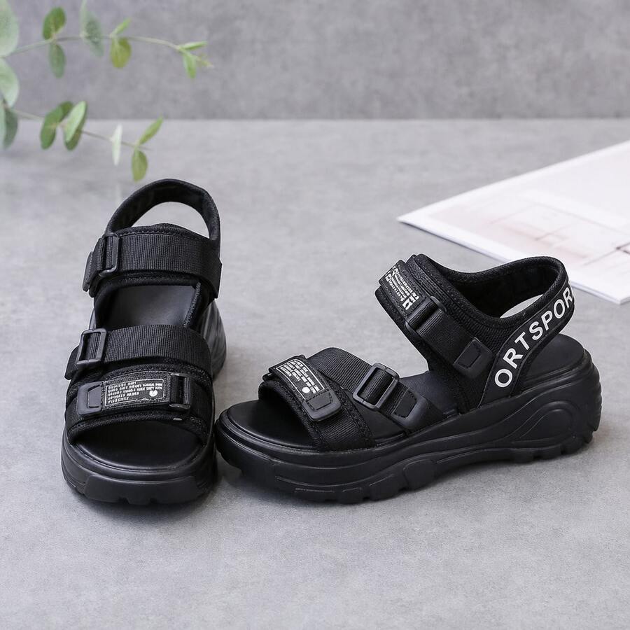 Women Platforms & Wedge Sandals - Black - View 1