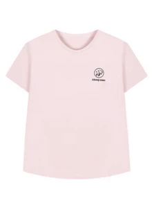 Women's Outdoor Quick-Dry Short Sleeve T-Shirt, Summer Loose Breathable Crew Neck Casual Sports Pullover - Camellia Powder - View 4