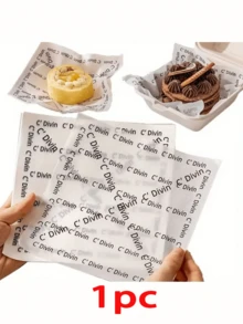 8m Silicone Baking, Roasting And Air Fryer Paper Roll, Creative Newspaper Print Design - Multicolor - View 10