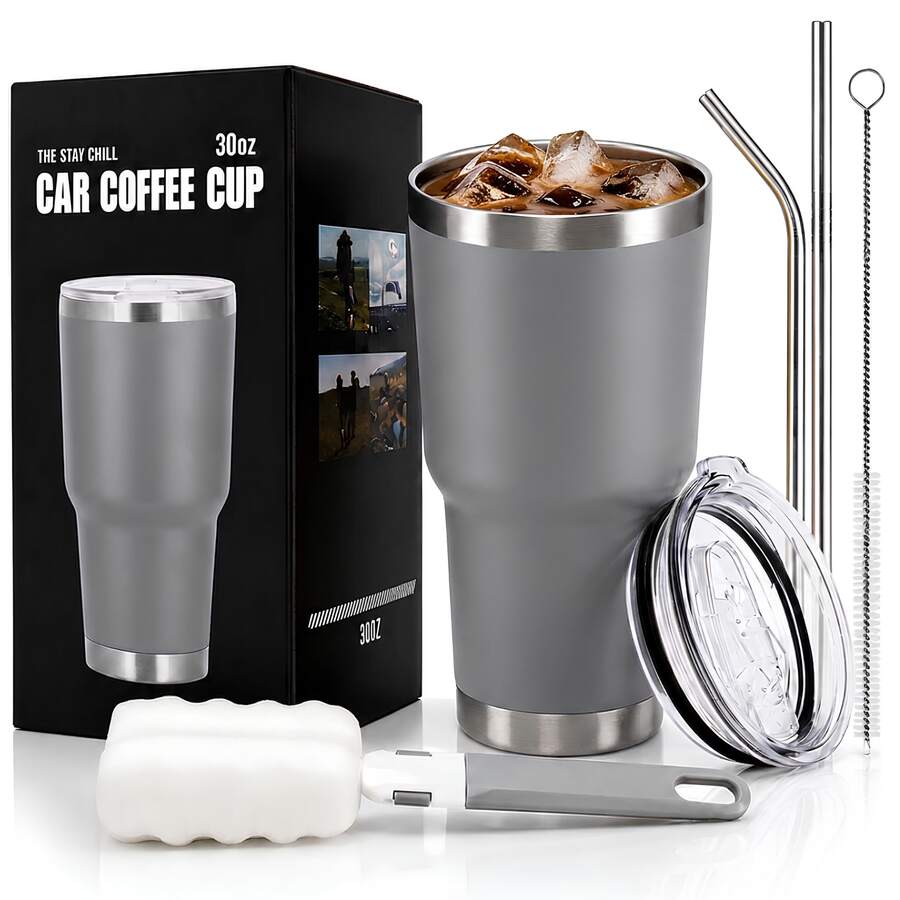 Vacuum Flasks & Thermoses - Grey - View 1