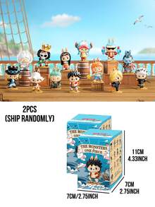 THE MONSTERS X One Piece Series Blind Box Collectible, Classic One Piece Anime Figure Display, Mystery Unboxing, Labubu Anime Figure Statue Blind Box, Birthday And Christmas Gift - Multicolor - View 12