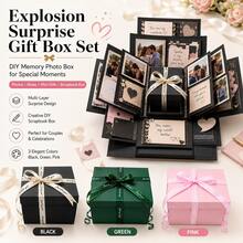 Explosion Gift Box Set, Surprise Photo Gift Box, Creative DIY Scrapbook Photo Album Accessories, Snack Gift Box, Couple Gift, Suitable For Birthday, Proposal, Valentine's Day, Happy Best Friend Day, Mother's Day, Graduation Party, Christmas Party Decoration - Multicolor - View 1