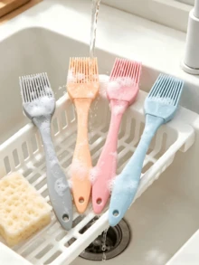 1/2/4pcs Silicone Basting Brush, Heat Resistant Pastry Oil Brush, Dishwasher BBQ Grill Sauce Brush For Baking, Cooking, Grilling, Kitchen Gadgets - Multicolor - View 9