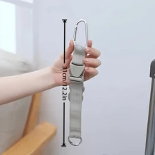 1 قطعة/2 قطعة حزام تعبئة أمتعة قابل للتعديل مع مشبك بلاستيكي، حلقة معدنية، مشبك قبعة وحامل زجاجة مياه من السيليكون، حزام ربط أمتعة متعدد الوظائف لتثبيت الحقيبة وحقيبة الظهر والعناصر الشخصية - متعدد الألوان - مشاهدة 4