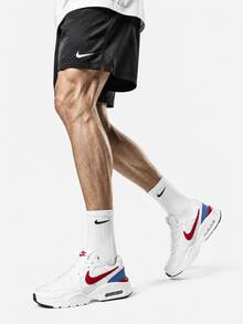 Nike 男士新款復古休閒鞋 厚底粗獷運動跑鞋（尺寸偏小，建議訂購大一號） - 白色/紅色 - 查看 1