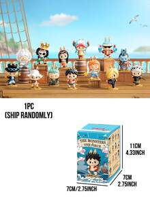 THE MONSTERS X One Piece Series Blind Box Collectible, Classic One Piece Anime Figure Display, Mystery Unboxing, Labubu Anime Figure Statue Blind Box, Birthday And Christmas Gift - Multicolor - View 10
