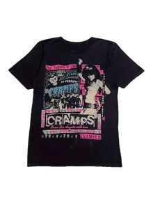 Camiseta Gráfica Vintage Rara - Estampado de Banda de Rock Retro en Negro, Camiseta Unisex de Manga Corta con Cuello Redondo, un Regalo de Estilo Bohemio para Fans, Lavado a Mano, Camiseta d - Negro - Ver 1