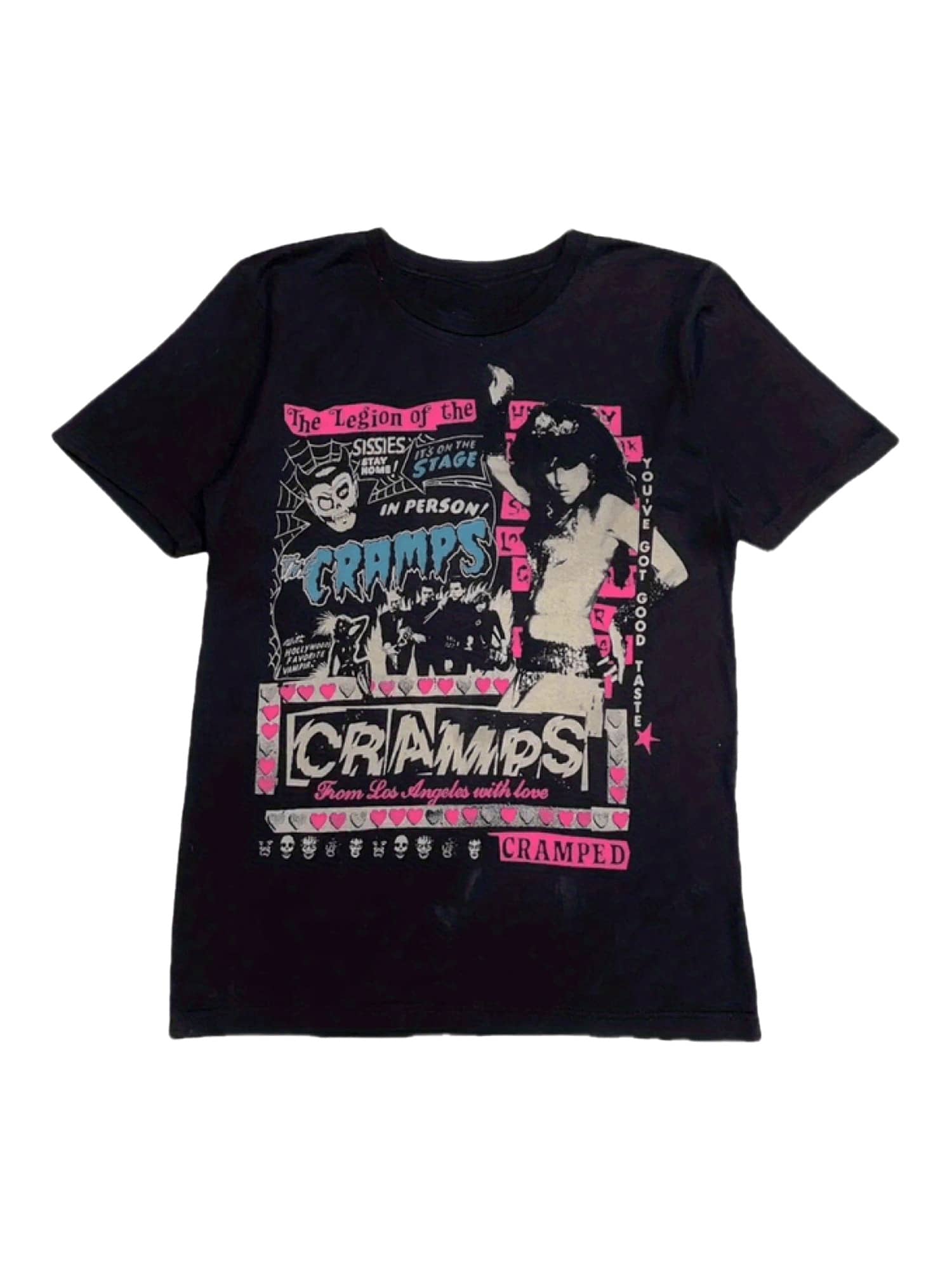 Camiseta Gráfica Vintage Rara - Estampado de Banda de Rock Retro en Negro, Camiseta Unisex de Manga Corta con Cuello Redondo, un Regalo de Estilo Bohemio para Fans, Lavado a Mano, Camiseta d - Negro - Ver 1