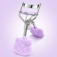 MONKIDS Purple Cat-Shaped Eyelash Curler With Comb, Includes Multiple Replacement Silicone Pads. Built-In Comb Design Separates Lashes Without Pinching Eyelids, Easily Creates Long-Lasting Sun-. Fits Eye Shape, Sturdy Metal Body, Compact And Portable, Suitable For Daily Makeup And Travel. - Purple - View 14