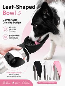 Portable Stainless Steel Pet Water Bottle (700ml) - Dog Water Cup & Travel Cup. Large Capacity Drinking Container Designed For Cats And Dogs On The Go. Comes With Handle For Convenient Outdoor Travel Use. - Multicolor - View 2