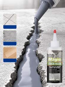 Daily Crack Filler, Floor Patching Agent, Elastic Anti-Crack, Heat-Resistant, Cold-Resistant, Sealing, Waterproof Crack Material, Effectively Fills Cracks In Concrete, Asphalt And Brick Structures, Easy To Use, Portable, Household Essential - A - View 2