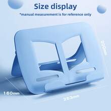 1pc No-Assembly Foldable Multi-Function Reading Stand, Desktop Bookshelf, Reading Essential, Suitable For Books, Phones, Tablets And Laptops, Suitable For Students, Office, Business Trips And Travel - Multicolor - View 7