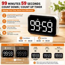 Mini Digital Kitchen Timer, Black Body With High-Brightness Red LED Display, Simple One-Button Operation, Portable Timer Suitable For Cooking, Baking, Studying, Office And Daily Use - Other - View 3