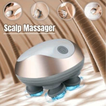 SOKANY Electric Scalp Massager, Type-C Interface, 500mAh Battery, 3 Speeds, One-Button Switch, ABS Body With 4 Detachable Silicone Claws, Suitable For Head, Neck, Arms And Legs, Holiday Relaxation Gifts - Multicolor - View 2