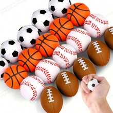 Pet Toy Set, Colorful Sports Ball, Interactive Chew Toys, Including Baseball, Basketball, Soccer, Outdoor And Indoor Anxiety Relief Game Toys For Small And Medium-Sized Cats And Dogs, Christmas Gifts, Halloween Gifts - Multicolor - View 6