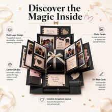 Explosion Gift Box Set, Surprise Photo Gift Box, Creative DIY Scrapbook Photo Album Accessories, Snack Gift Box, Couple Gift, Suitable For Birthday, Proposal, Valentine's Day, Happy Best Friend Day, Mother's Day, Graduation Party, Christmas Party Decoration - Multicolor - View 4
