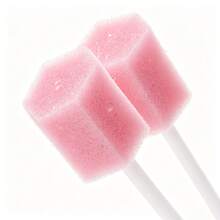 100pcs Oral Cleaning Foam Swabs, Disposable Oral Care Sponge Swabs For Teeth Care, Dental - Multicolor - View 5