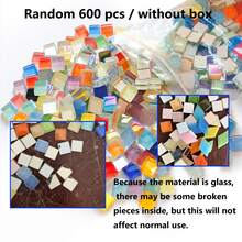 600 Pieces Mosaic - Premium Square Handmade Decoration, Suitable For Creative Art, Painting, Handmade Jewelry And DIY Projects - 1 - View 11