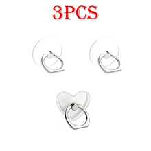 6pcs/5pcs/4pcs/3pcs/2pcs Dudukan Ponsel Transparan Kartun Lipat dengan Cincin Penahan, Bentuk Hewan, Bulat, Bunga - beraneka warna - View 31