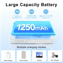 Magnetic Phone Vlog Selfie Monitor With High-Definition Screen Display - Rechargeable 36V Dual Power (Battery/USB), Compatible With IOS And Android Phones, With Remote Control, Wireless Rear Camera Monitor, Suitable For Live Streaming, Content Creation, Selfie, Video Recording, Etc. Tools, Cameras - T2 - View 5