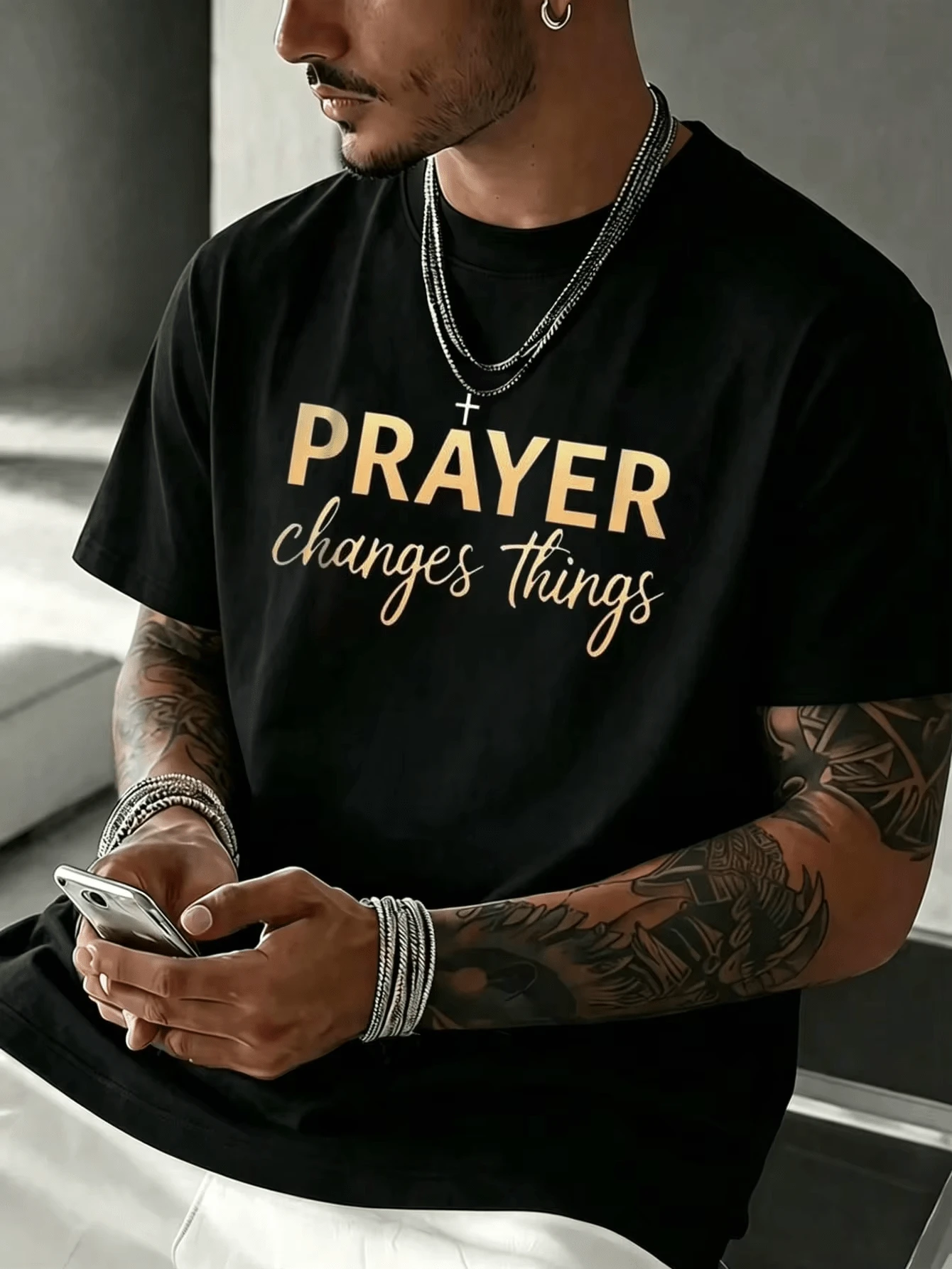 Women T-Shirts - 黑色 - 查看 1
