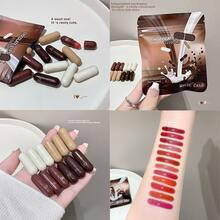 12 Colors Mini Chocolate Lip Balm Set, Color-Changing Lip Balm Set, Moisturizing And Hydrating, Long-Lasting And Non-Fading, Lightweight And Fresh, High Gloss, Plumping, Anti-Cracking, Reducing Lip Lines, Non-Sticky, Caring For Lips To Make Them Fuller, Birthday, Valentine's Day, Christmas, Party Gift. - Various - View 11