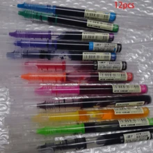 Set Pulpen Gel Rollerball Tinta Cair Warna-warni 24 Buah, Perlengkapan Seni - Set - View 13