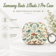 Fresh Floral Cluster 系列 Galaxy Buds 3 Pro 耳機保護殼,甜美少女風 - 彩色 - 查看 9